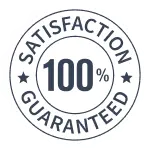100% satisfaction guaranteed badge